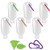 DARUNAXY Travel Plastic Clear Keychain Refillable Bottles Portable Convenient Mini Travel bottles Leakproof Empty Squeeze Containers Flip Cap TSA Approved Buckle Random Color 50ml 17oz   6 PC