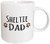 3dRose 153983_2 Sheltie Dog Dad Mug 15 oz Ceramic