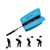 Vukayo Golf Power Resistance TrainerGolf Swing Training aid Fan for Golf Power Swing  Blue