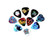 Pokeemon Guitar Picks  10 medium picks in a packet    Includes Pikaachu and many other cute characters