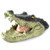 Homarden Floating Crocodile Open Mouth Head Water Decoy  13 x 6 x 6 Inches    Garden or Pond Art Decor for Goose Predator Heron Duck Control