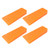 Felled Spiked Tree Felling Wedges for Tree Cutting  5.5in Orange Plastic Felling Wedge, Logging Tools  4 Pack
