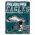 NFL Philadelphia Eagles  40 Yard Dash  Micro Raschel Throw Blanket 46  x 60