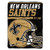 NFL New Orleans Saints  40 Yard Dash  Micro Raschel Throw Blanket 46  x 60