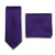 Bows N Ties Men s Solid Necktie and Pocket Square Set Matte Microtexture Finish  Regency Purple