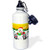 3dRose  Raccoons and Snowman Singing Christmas Carols on a Winter Background  Sports Water Bottle 21 oz White
