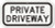 SmartSign  Private Driveway  Sign   6  x 12  3M Engineer Grade Reflective Aluminum