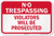 SmartSign  No Trespassing   Violators Will Be Prosecuted  Sign   12  x 18  3M Engineer Grade Reflective Aluminum