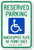 SmartSign  Reserved Parking   Handicap Plate Or Permit Only  Official Arizona Sign   12  x 18  3M Engineer Grade Reflective Aluminum