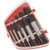 Lheng 6Pcs Damaged Bolt Screw Extractor Remove Set Hardness Broken Screw Bolts Extractors Easy Stripped