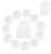 Bamboo Makeup Remover Pads   Reusable Organic Cotton Rounds with Laundry Bag   Washable Facial Cleansing Cloths for Eye Makeup   Remove Face Wipe   Reusable Makeup Remover Pads   Bambaw White