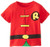 DC Comics Toddler costume Robin Caped T Shirt Red 3T