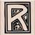 Hero Arts Illuminated R Alpha Woodblock Stamp