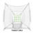 Rukket Baseball Softball Adjustable Pitching Target   Practice Throwing  Adjustable Strike Zone Target  Frame and Net Sold Separately  Strike Zone Target