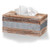 Barnyard Designs Rustic Metal and Distressed Wood Rectangular Tissue Box Cover   Decorative Bathroom Facial Tissue Box Holder Farmhouse Country Decor 105 x 6 x 45