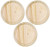 3-Pack - Darice 9179-65 Wooden Round Plaque, 7-inch
