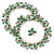 Amscan Small Seasonal Holly Paper Plates Christmas Party Disposable Party Value Tableware (80 Pieces), Green, 6 3/4".