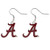 NCAA Alabama Crimson Tide Dangler Earrings
