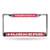 NCAA Rico Industries Laser Cut Inlaid Standard Chrome License Plate Frame Nebraska Cornhuskers   Red Insert