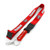 aminco NCAA Ohio State Buckeyes Paracord Survival Keychain Lanyard