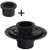 2 Inches PVC Shower Drain Base Kit Include No Hub Shower Drain Base Flange Threaded Adjustable Adaptor   Rubber Coupler Gasket for Linear Square Drain