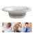Hamkaw Sitz Bath for Toilet Seat Foldable Sitz Bath Tub Basin for Hemorrhoids Postoperative Perineal Soaking Bath Pregnant Women Elderly Patients On The Toilet White Grey