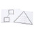 Didax Educational Resources Write-On/Wipe-Off Fact Family Triangle Mats: Addition Math Resource