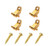 Timiy Set of 4 Durable Roller String Tree Guides Retainer Kit for Fender Strat Stratocaster Tele Telecaster Electric Guitar  Gold