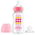 Dr Brown s Options  Wide Neck Bottle to Sippy Baby Bottle Start Kit Pink 9 Ounce