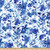 Studio E Fabrics Nature Walk Indigo Large Wildflower Floral Fabric, White, Fabric By The Yard
