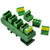 Electronics Salon Slim DIN Rail Mount 10A 300V 5x3 Position Pluggable Screw Terminal Block Distribution Module
