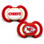 Baby Fanatic 2 Piece Pacifier Set Kansas City Chiefs