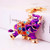 3D Luxury Elephant Keychain Sparkling Keyring Crystal Rhinestones Purse Pendant Handbag Charm  Purple