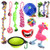 Puppy Chew Toys for Puppies Teething Dog Rope Toys 10 Pack Squeaky Plush Dog Toys Puppy IQ Treat Balls