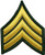 US Army Sergeant E 5 Stripe Army Uniform Chevron Rank Sew on Iron on Arm Shoulder Embroidered Applique Patch   Gold on Green   By Ranger Return  RR IRON SERG E503 GRGL