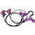 Aluminum Alloy Mountain Bike Hydraulic Disc Brakes Levers Calipers Front Rear Brake Set Purple