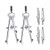 uxcell Spring Bow Compass Set with Lock for Drafting Drawing Math 2pcs