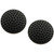 HJ Garden 2PCS Black Wall Protectors Door Handle Bumpers Buffer Guard Doorknob Rubber Self Adhesive Silencer Crash Pad for Home Office Doorstop Door Stopper