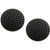 HJ Garden 2PCS Black Wall Protectors Door Handle Bumpers Buffer Guard Doorknob Rubber Self Adhesive Silencer Crash Pad for Home Office Doorstop Door Stopper