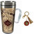 Spoontiques Harry Potter Bundle Mischief Managed Travel Mug and Hogwarts Keychain