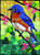 Stained Glass Bluebird 1000 pc Jigsaw Puzzle by SUNSOUT INC