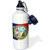 3dRose  State Seal with Flag in Background  Sports Water Bottle 21 oz White