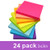 Sticky Notes 3x3 InchesBright Colors Self Stick Pads Easy to Post for Home Office Notebook 24 Pads Pack