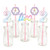 2nd Birthday Rainbow Unicorn   Paper Straw Decor   Magical Unicorn Second Birthday Party Striped Decorative Straws   Set of 24
