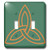 3dRose LLC lsp 44275 2 Tangerine Celtic Design on a Teal Background Double Toggle Switch