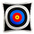3dRose pc 159796 1 Target with Red Yellow Black White and Blue Rings Archery Aim Goal Hit Background Sport Pillow Case 16  x 16