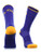 LSU Tigers Socks Campus Legend Crew  Purple Gold Large