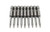 TEMO 10 Piece T6 Torx Star 6 Point Reduced Round Shaft Screwdriver Insert Bits Hex Shank