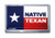 Elektroplate Native Texan Flag Chrome Auto Emblem