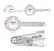 AnthroFlex Goniometer Set of 4  12  8  Finger Spinal   to Measure Range of Motion of Joints for Physical Therapy and Occupational Therapy   cm and Inches Made of Durable Plastic